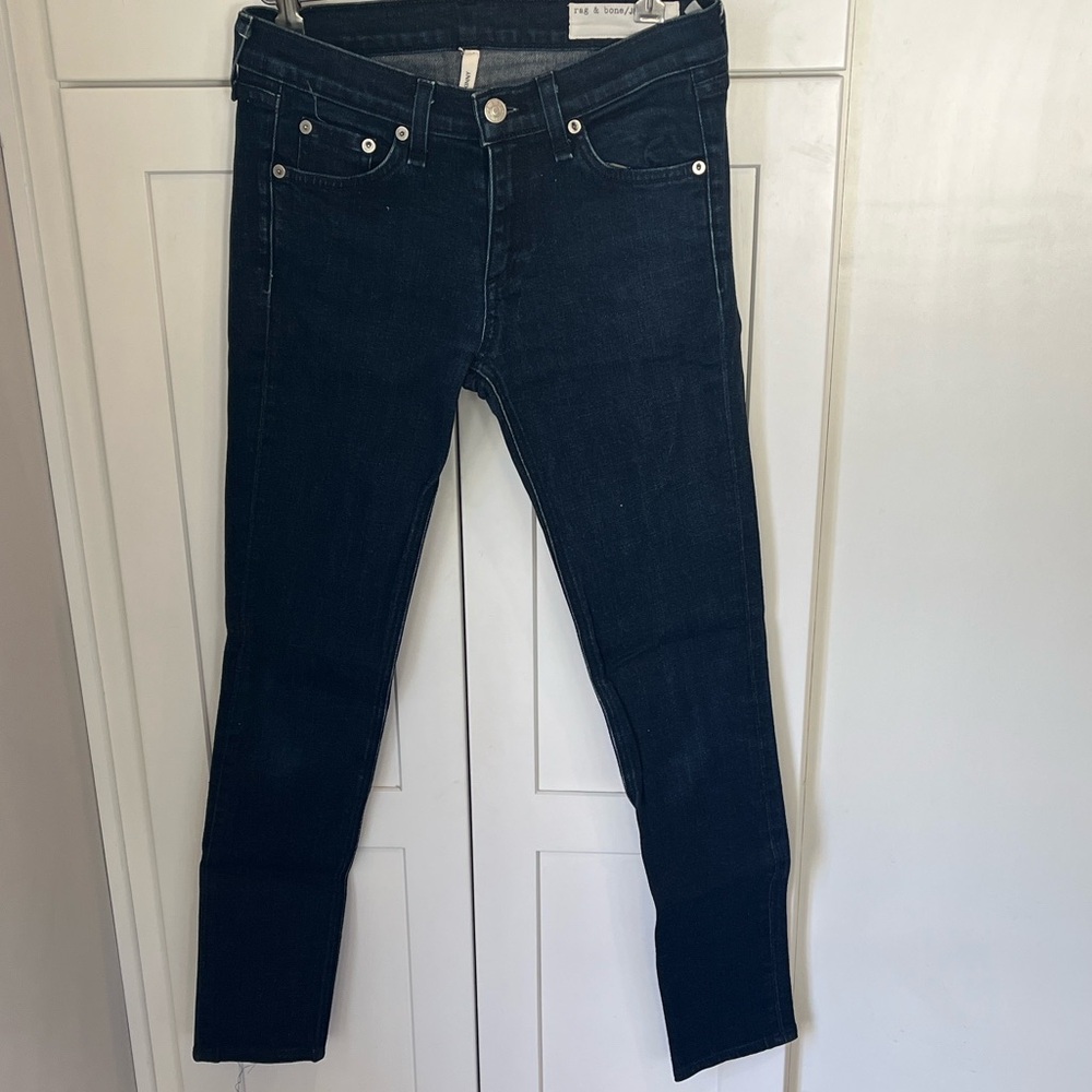 rag & bone Women's Dark Indigo Skinny Jeans